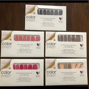 FIVE Color Street nail polish strips